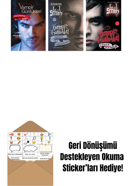 L. J. Smith 3 Kitap Set + Okuma Sticker'ları
