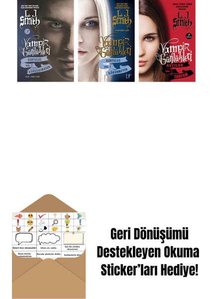 L. J. Smith 3 Kitap Set + Okuma Sticker'ları