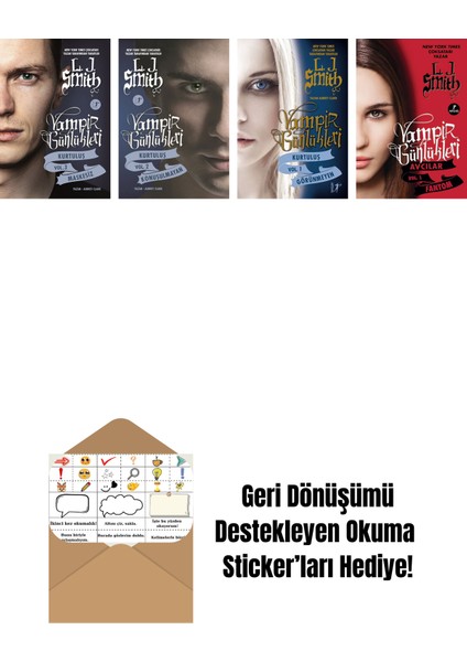 L. J. Smith 4 Kitap Set + Okuma Sticker'ları