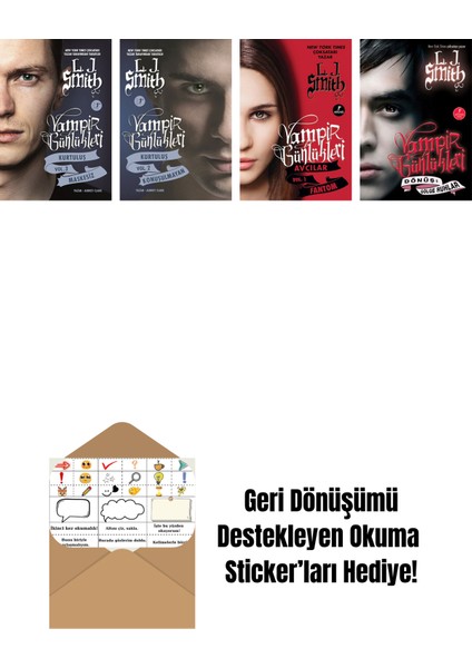 L. J. Smith 4 Kitap Set + Okuma Sticker'ları