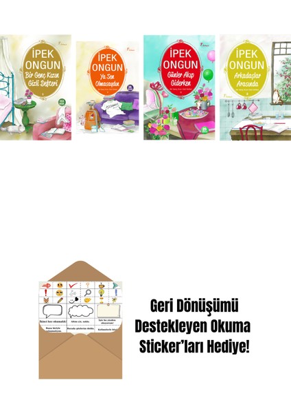 Ipek Ongun 4 Kitap Set + Okuma Sticker'ları