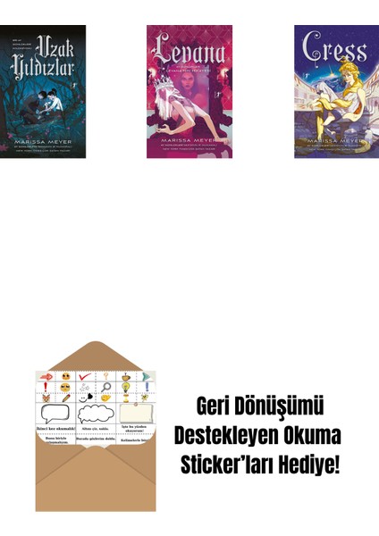 Marissa Meyer 3 Kitap Set + Okuma Sticker'ları