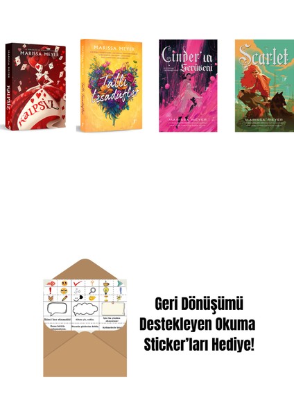 Marissa Meyer 4 Kitap Set + Okuma Sticker'ları