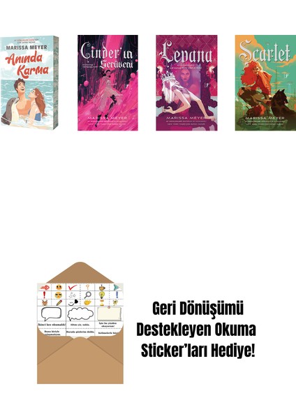 Marissa Meyer 4 Kitap Set + Okuma Sticker'ları