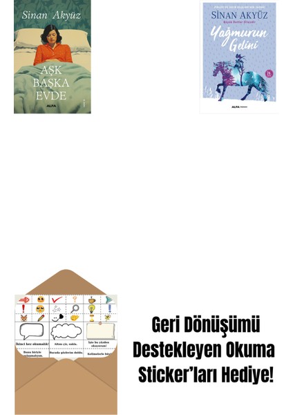 Aşk Başka Evde + Yağmurun Gelini + Okuma Sticker'ları