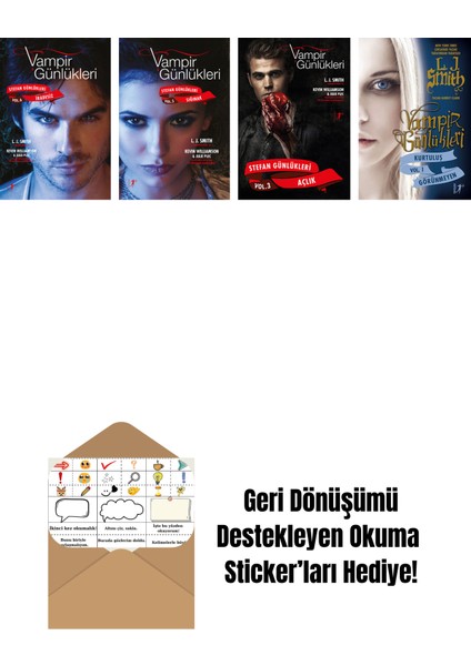 L. J. Smith 4 Kitap Set + Okuma Sticker'ları