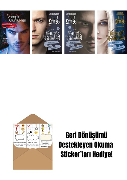 L. J. Smith 4 Kitap Set + Okuma Sticker'ları