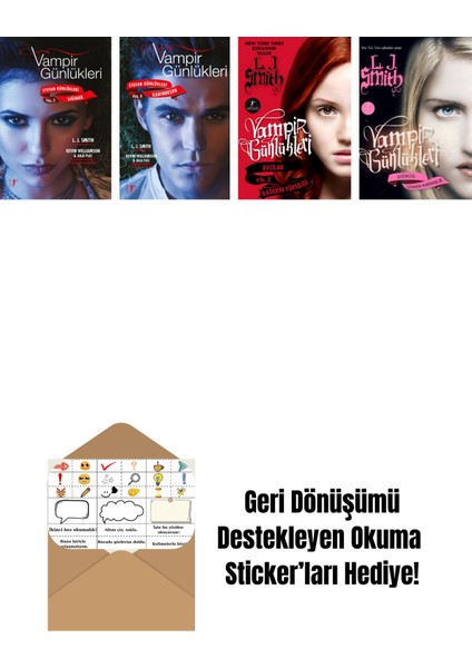 L. J. Smith 4 Kitap Set + Okuma Sticker'ları