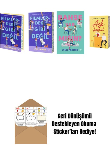 Lynn Painter 4 Kitap Set + Okuma Sticker'ları