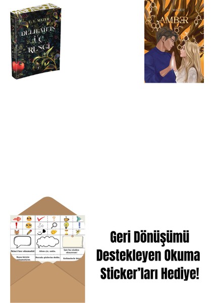 Delilah’ın Üç Rengi + Amber + Okuma Sticker'ları