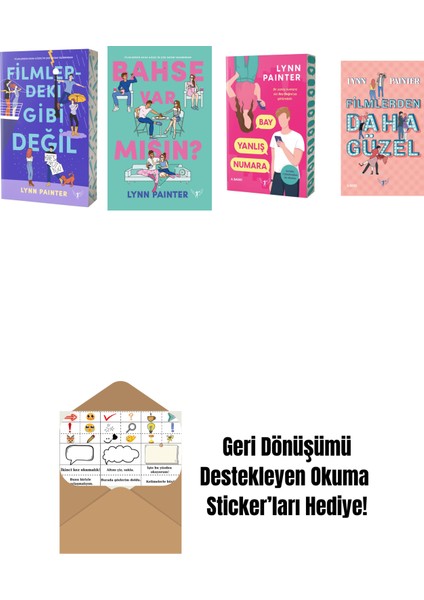 Lynn Painter 4 Kitap Set + Okuma Sticker'ları