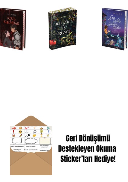 T. Y. Mazer 3 Kitap Set + Okuma Sticker'ları