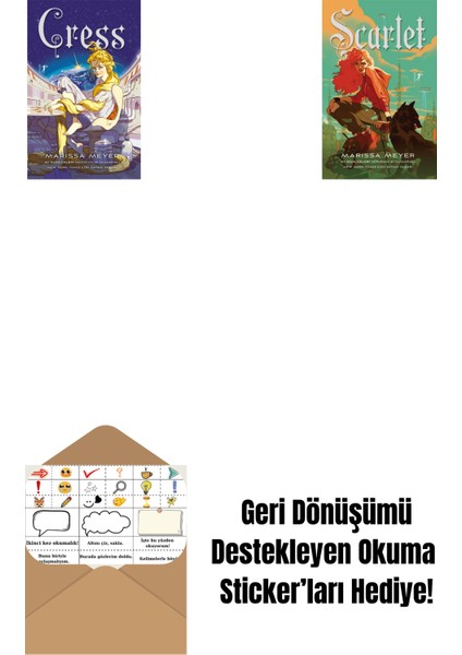 Cress + Scarlet + Okuma Sticker'ları
