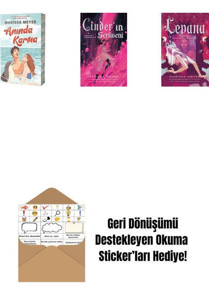 Marissa Meyer 3 Kitap Set + Okuma Sticker'ları