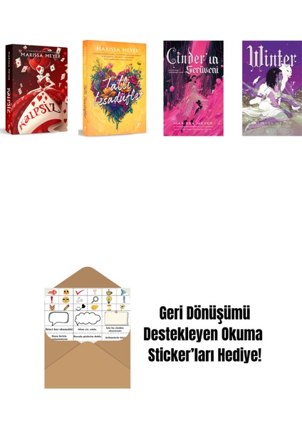 Marissa Meyer 4 Kitap Set + Okuma Sticker'ları