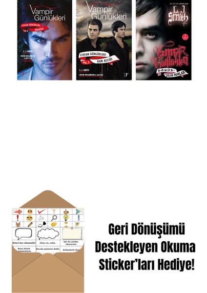 L. J. Smith 3 Kitap Set + Okuma Sticker'ları