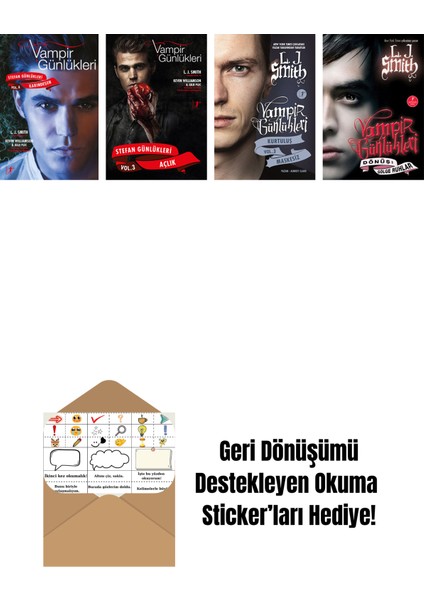 L. J. Smith 4 Kitap Set + Okuma Sticker'ları