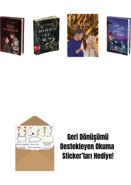 T. Y. Mazer 4 Kitap Set + Okuma Sticker'ları