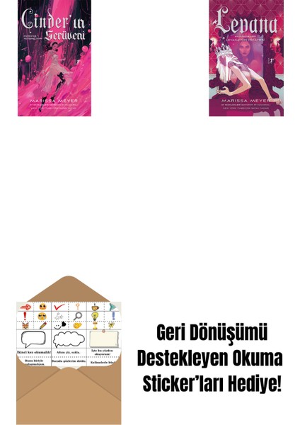 Cinder’ın Serüveni + Levana + Okuma Sticker'ları