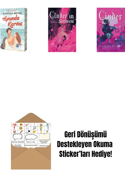 Marissa Meyer 3 Kitap Set + Okuma Sticker'ları