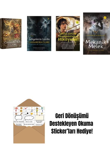 Cassandra Clare 4 Kitap Set + Okuma Sticker'ları