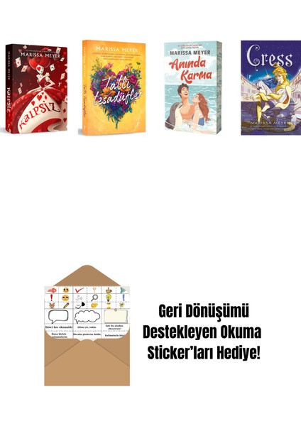 Marissa Meyer 4 Kitap Set + Okuma Sticker'ları