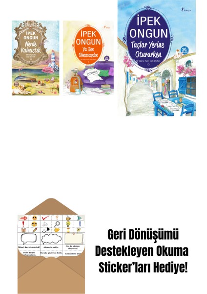 Ipek Ongun 3 Kitap Set + Okuma Sticker'ları