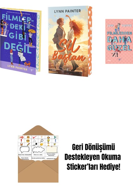 Lynn Painter 3 Kitap Set + Okuma Sticker'ları