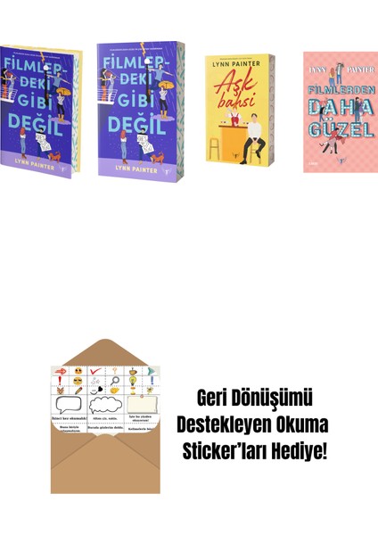 Lynn Painter 4 Kitap Set + Okuma Sticker'ları