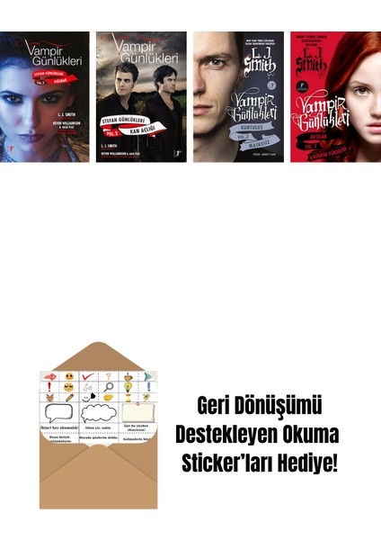 L. J. Smith 4 Kitap Set + Okuma Sticker'ları