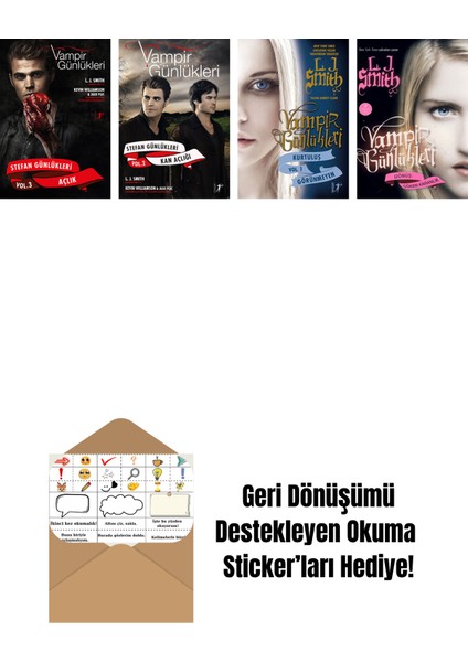 L. J. Smith 4 Kitap Set + Okuma Sticker'ları