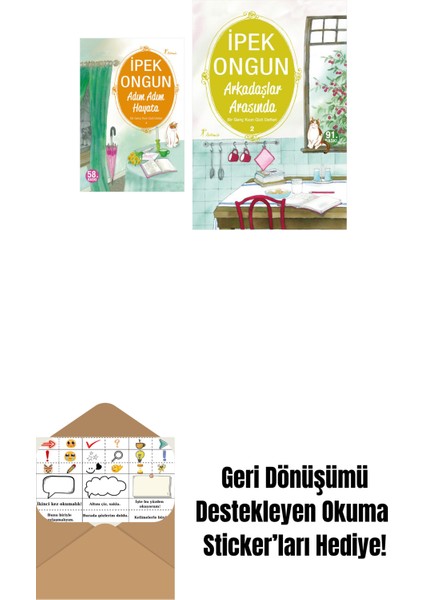 Adım Adım Hayata + Arkadaşlar Arasında + Okuma Sticker'ları
