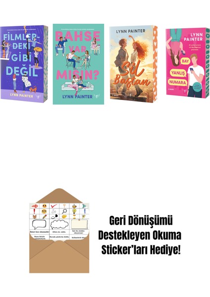 Lynn Painter 4 Kitap Set + Okuma Sticker'ları