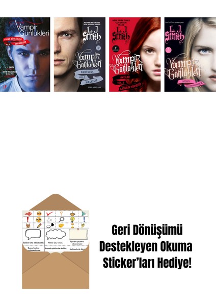 L. J. Smith 4 Kitap Set + Okuma Sticker'ları