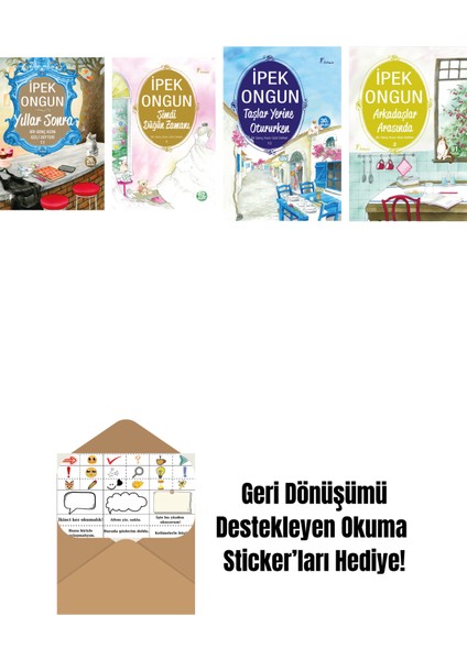 Ipek Ongun 4 Kitap Set + Okuma Sticker'ları