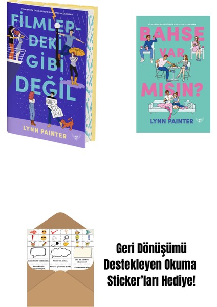 Filmlerdeki Gibi Değil (Ciltli) + Bahse Var Mısın? + Okuma Sticker'ları