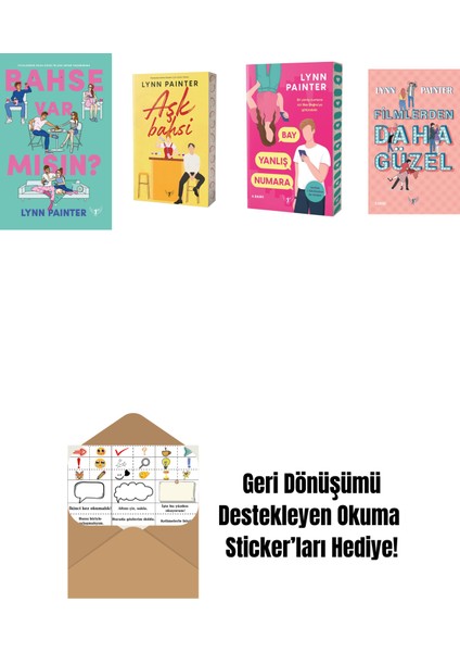 Lynn Painter 4 Kitap Set + Okuma Sticker'ları