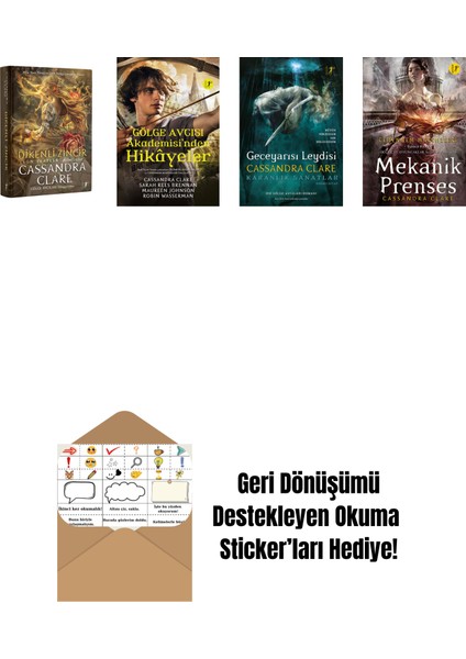 Cassandra Clare 4 Kitap Set + Okuma Sticker'ları