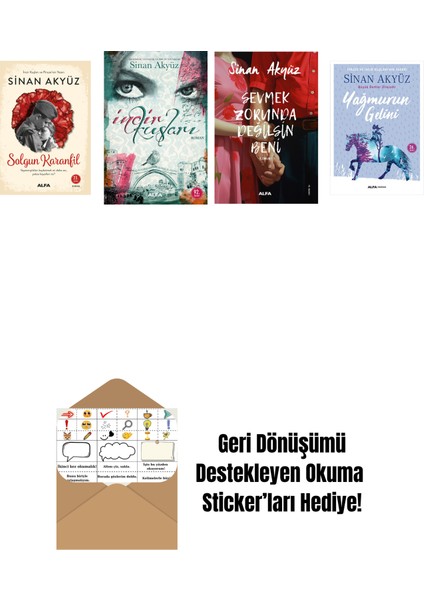 Sinan Akyüz 4 Kitap Set + Okuma Sticker'ları