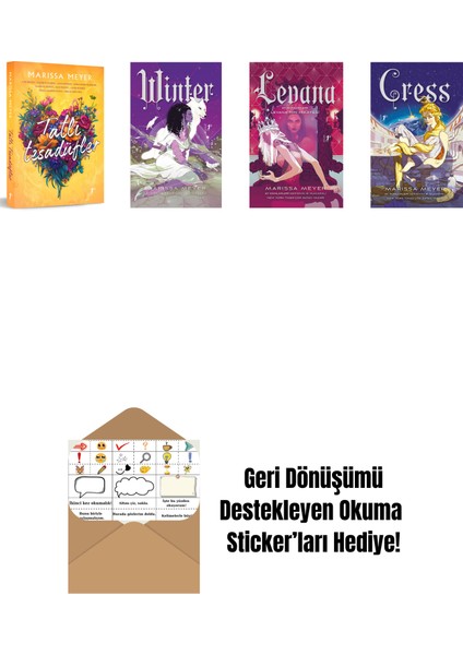 Marissa Meyer 4 Kitap Set + Okuma Sticker'ları