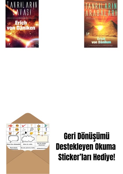 Tanrıların Savaşı + Tanrıların Arabaları + Okuma Sticker'ları