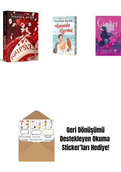 Marissa Meyer 3 Kitap Set + Okuma Sticker'ları