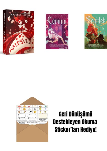 Marissa Meyer 3 Kitap Set + Okuma Sticker'ları