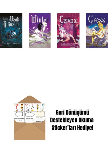 Marissa Meyer 4 Kitap Set + Okuma Sticker'ları