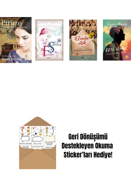 Sinan Akyüz 4 Kitap Set + Okuma Sticker'ları