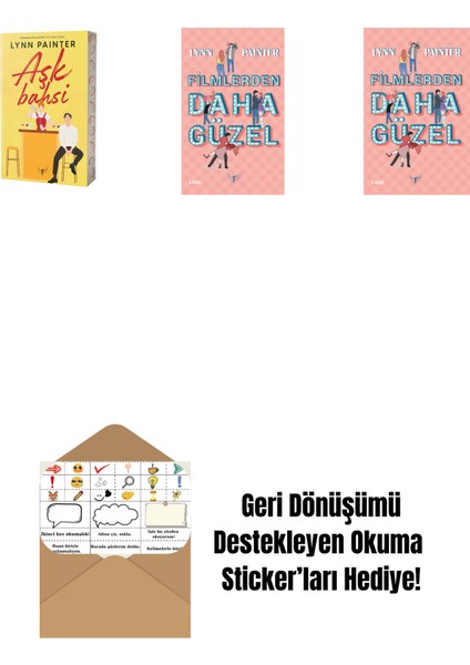 Lynn Painter 3 Kitap Set + Okuma Sticker'ları