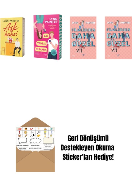 Lynn Painter 4 Kitap Set + Okuma Sticker'ları