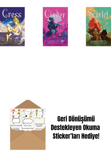 Marissa Meyer 3 Kitap Set + Okuma Sticker'ları