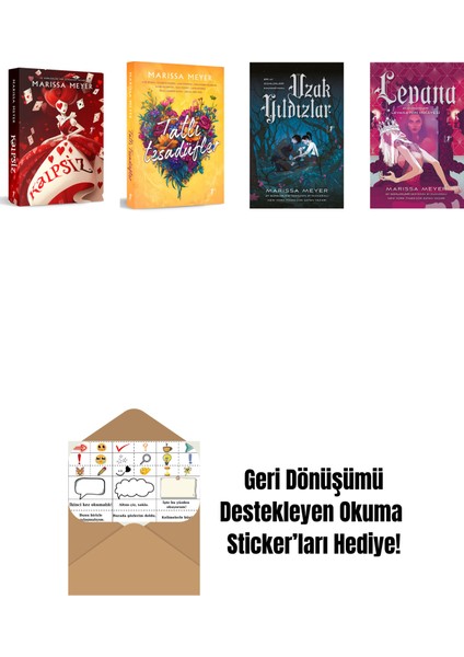 Marissa Meyer 4 Kitap Set + Okuma Sticker'ları