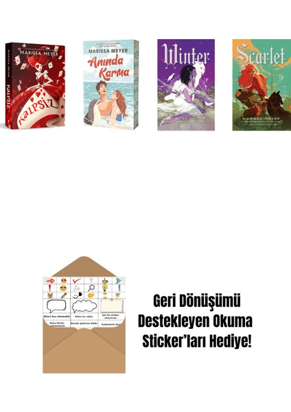 Marissa Meyer 4 Kitap Set + Okuma Sticker'ları